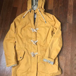 Fat Face Yellow Rain Jacket - Size 2